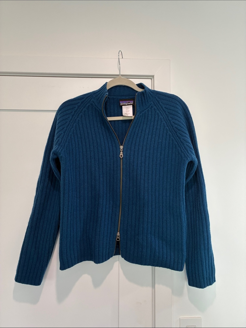 Patagonia 100% wool double zip sweater small